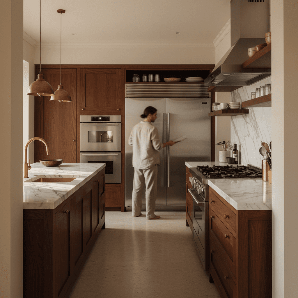 Fully equipped contemporary kitchen